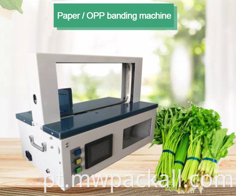 Máquina de amarração de faixas e máquina de bandagem de opp/máquina de faixa de tira de papel automática